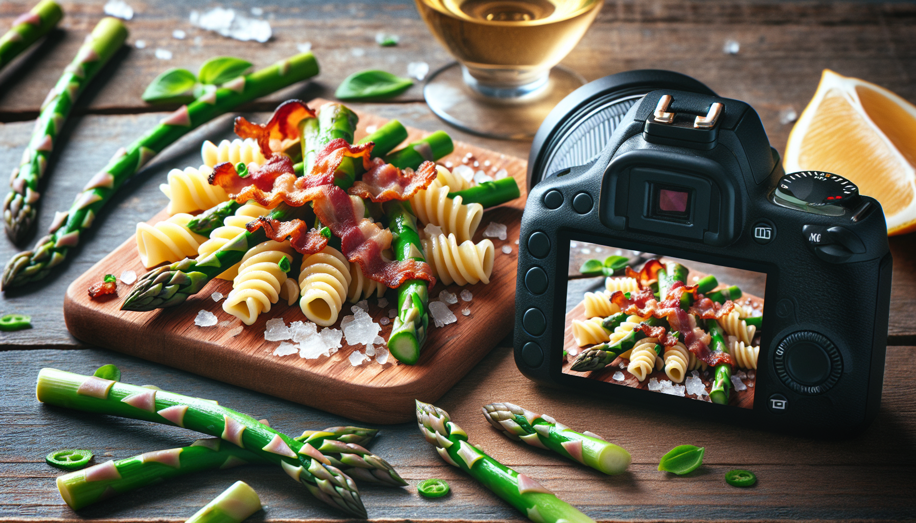 pasta asparagi e pancetta